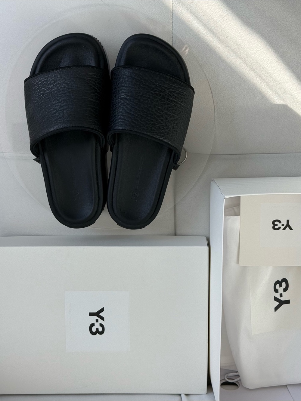 Y-3 Open-Toe Platform Slides